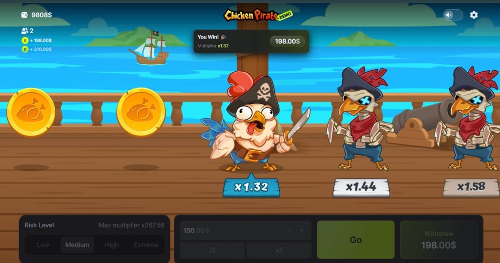 chicken pirate casino